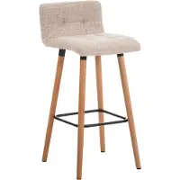 BellaFurn Tabouret de bar stylé - Tabouret de bar - confortablement rembourré, longue durée de vie | Couleur : crème