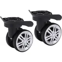 OEM Allecto Premium - Valise Bagage Roues Poreus 2 pièces Amortissement double rangée - Roues Spinner de rechange - Accessoires de voyage