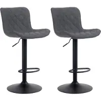 BellaFurn lot de 2 tabourets de bar modernes - tabouret de bar design - pivotant à 360° et confort ergonomique