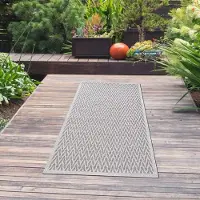 Teppichhome24 In & Outdoor Tapis Beige Crème facile d'entretien robuste polyvalent Taille - 67 x 180 cm