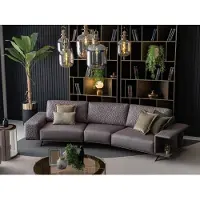 AEA Luxus Sofagarnitur Wohnzimmer 5+3+1 Sitz Stoffsofa Big Sofa Couchen Sets