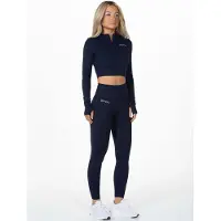Divina Veste de sport 'Valens' bleu marine / blanc