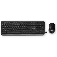 Nedis Souris et clavier | Sans fil | Connexion souris et clavier : USB | 800 / 1200 / 1600 dpi | DPI réglable | QWERTY | ND Layout