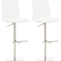 BellaFurn ensemble de 2 tabourets de bar - Tabouret - Dossier confortable et hauteur réglable
