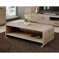 Meble Laski Table basse, table de salon, table d'appoint 120 x 60 cm, chêne Sonoma