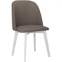 Mirjan 24 Chaise de cuisine rembourrée AFTON 5 - blanc / marron 1