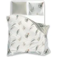 Faro Linge de lit, linge de lit en coton, style bohème, beige Natural Boho 140 x 200 cm 008 Céréales