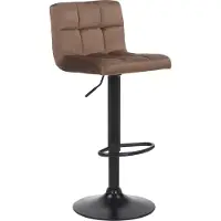 BellaFurn Tabouret de bar moderne - Tabouret de bar - Design ergonomique, rembourrage en velours | Couleur : marron