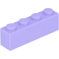 LEGO 100 pièces 3010 Brick 1x4 Part Basic Bricks 100 Lavendel