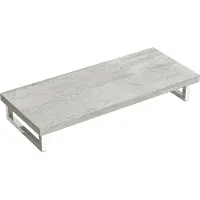 Doporro Plan de Vasque Gris Clair 50x120cm Meuble sous Lavabo Plan Lave Mains avec 2 Supports en Inox