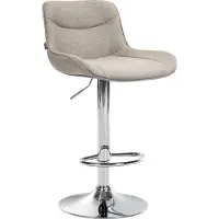 BellaFurn Tabouret de bar réglable en tissu - Tabouret moderne - Confort ergonomique