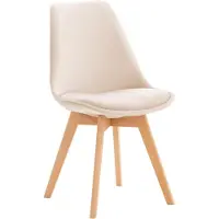 BellaFurn Chaise de salle à manger confortable - Chaise de cuisine - Rembourrage facile d'entretien | Couleur : Beige | Matériau : Souple