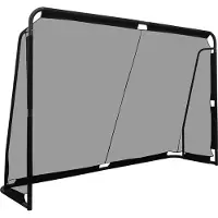 Northix But de football, cadre métallique et filet en PE, 300 x 200 cm, noir