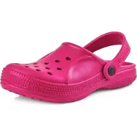 Ladeheid - Sabots légers en EVA pour enfants (filles et garçons) - Sabots de jardin - Chaussures de jardin KL055 (rose, taille 34 EU)