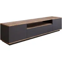 Concept-Usine Meuble TV gris et bois 180 cm TYRO