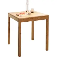 Lebenswert Esstisch >TI-0650< Wildeiche mssiv geölt - 70x75x70cm (BxHxT)