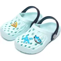 Ladeheid Sabots pour enfants, pour filles et garçons, sabots de jardin légers, chaussures de jardin pour enfants LA-CA-15 (bleu clair, 33/34 EU)