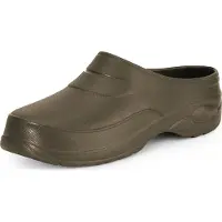 Ladeheid Femmes et Hommes Sabots légers Eva Sabots de jardin Chaussures de jardin KL037(Marron, 43)