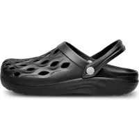 Ladeheid Sabots légers en EVA pour homme , sabots de jardin, chaussures de jardin LA-CA-17 (noir, 43 EU)