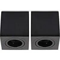 Sweet Led Spot LED Sweet, carré, noir, GU10, en aluminium, lot de 2