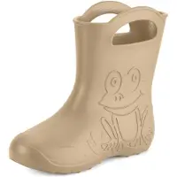 Ladeheid Bottes en caoutchouc imperméables pour femmes , ultra-légères, en EVA (couleur camel, taille 36/37), modèle LA-CA-09