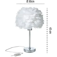 Northpoint Lampe de table LED Lampe à ressort avec ampoule E27 Lampe de table 43cm