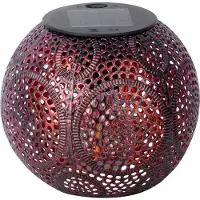 Northpoint Lampes solaires orientales Jeu de lumière Capteur crépusculaire Extérieur IP44 Lampe de table Boule