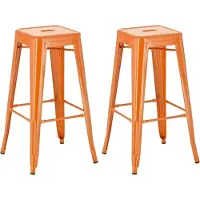BellaFurn Set de 2 tabourets de bar classiques - empilables - design facile d'entretien