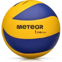 Meteor Volleyball Ballon scolaire Ballon de jeu Volleyball d'entraînement CHILLI #4 jaune/bleu