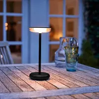 Northpoint Lampe de table LED moderne à intensité variable 30cm, batterie 1800mAh, blanc chaud, USB-C, 5-7h d'éclairage, 180 lumens