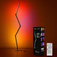Northpoint RGB LED Lampadaire Pliable LED numériques 178 cm de haut Applique murale Effets musicaux & couleurs