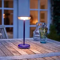 Northpoint Lampe de table LED moderne à intensité variable 30cm, batterie 1800mAh, blanc chaud, USB-C, 5-7h d'éclairage, 180 lumens