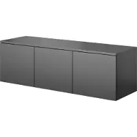 PAWS MÖBEL Graphite, anthracite Armoire RTV murale, 120x38x37, Armoire TV, moderne mat
