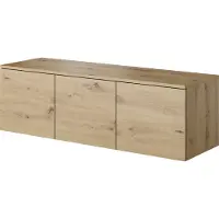 PAWS MÖBEL Armoire RTV murale, 120x38x37, Armoire TV, moderne mat, TV-Lowboard chêne ARTISAN