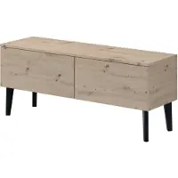 PAWS MÖBEL Armoire TV scandinave moderne BERGEN 120 2D Commode RTV Armoire TV-Lowboard Chêne ARTISAN 120x48x37