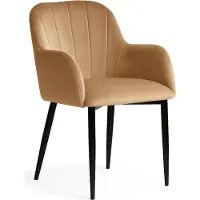 PAWS MÖBEL MEUBLES PAWS TRUL beige seau moderne chaise rembourrée pour salon, restaurant, cuisine avec accoudoirs, chaise de restaurant, chaise de cuisine