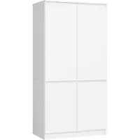 Akord Armoire 4 Portes Blanc 90X51X180