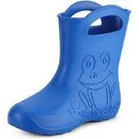 Ladeheid Femme Bottes de pluie plumeuses Eva LA-CA-09 (Bleu, 38/39 UE)