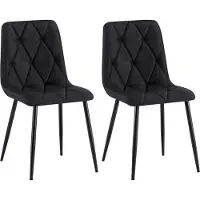 BellaFurn Set de deux chaises de salle à manger modernes - Chaises de cuisine - Confort et style, design rembourré