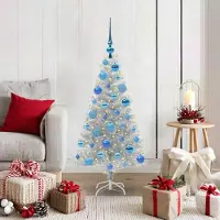 vidaXL Arbre de Noël design avec 150 LEDs avec support argenté 120 cm PET 2025NEU1545167