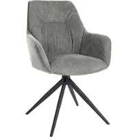 BellaFurn Chaise de salle à manger confortable - chaise pivotante - structure en fer robuste