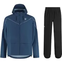Rogelli Unisexe, Veste de cyclisme, ESSENTIAL raincoat set no L (L), Multicolore, L