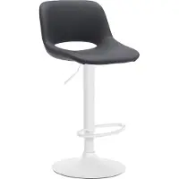 BellaFurn Tabouret de bar en similicuir - tabouret - réglable en hauteur, confortable et pivotant à 360