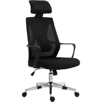 BellaFurn Chaise de bureau ergonomique moderne - chaise de bureau - excellent soutien lombaire, réglable en hauteur | Couleur : noir