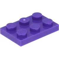 LEGO 2x3 plaques 3021 - 100 pièces violet foncé