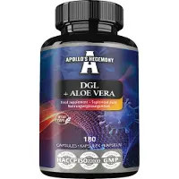 Apollo's Hegemony : DGL + Aloe Vera (Mélange de poudre de DGL et de poudre d'aloès) - 480 mg - 180 capsules végétales
