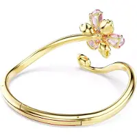 Swarovski Idyllia Armreif Verschiedene Schliffe Blume Mehrfarbig Goldlegierungsschicht, (18 cm, Métal)