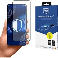 3MK - HardGlass Screen Protector - Samsung Galaxy S26 - Matt Max (1 pcs, Samsung Galaxy S26), Téléphone portable : film de protection, Noir, Transparent