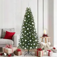 vidaXL Best Möbel Arbre de Noël artificiel avec 300 LEDs Vert 180 cm PE et PVC - Arbres de Noël artificiels Cloris Nouveau3023322 2parcel