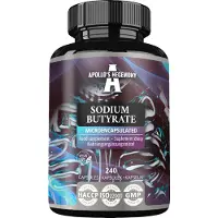 Apollo's Hegemony Butyrate de sodium, dosage élevé, 580 mg - 240 capsules végétales